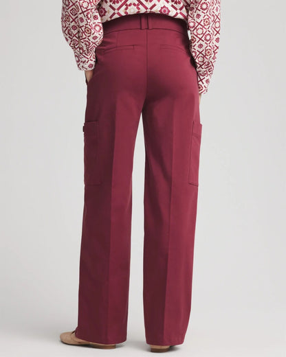 Chico's Women | Sateen Cargo Pants BLACKCURRANT
