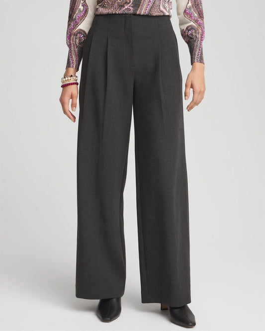 Chico's Women | Pleated Trouser Pants GRAY
