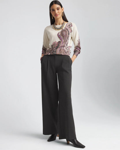 Chico's Women | Pleated Trouser Pants GRAY