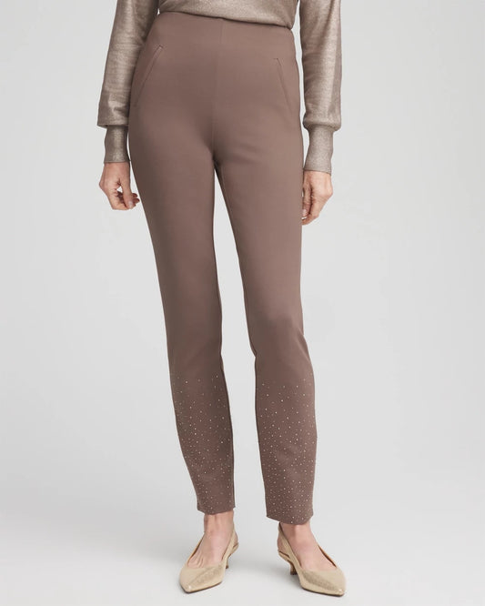 Chico's Women | Juliet Embellished Ankle Pants WARM MOCHA