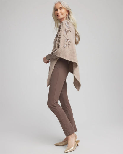 Chico's Women | Juliet Embellished Ankle Pants WARM MOCHA