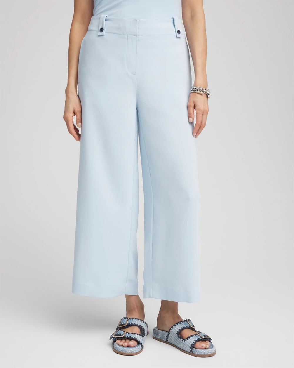 Chico's Women | Crepe Wide-Leg Culotte Pants CRYSTAL SPRINGS