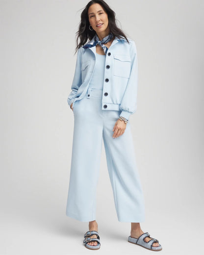 Chico's Women | Crepe Wide-Leg Culotte Pants CRYSTAL SPRINGS