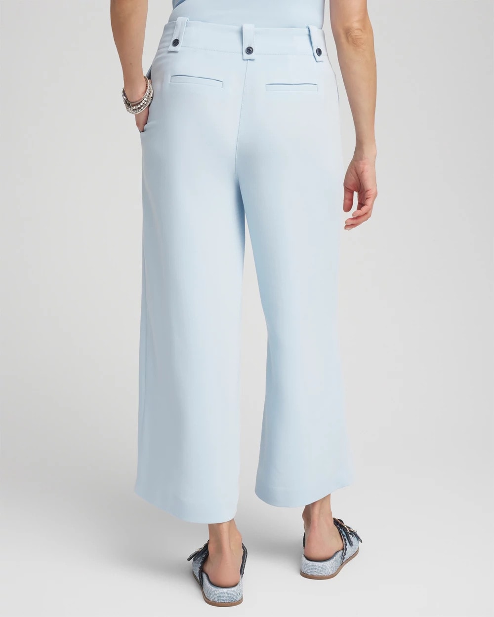 Chico's Women | Crepe Wide-Leg Culotte Pants CRYSTAL SPRINGS