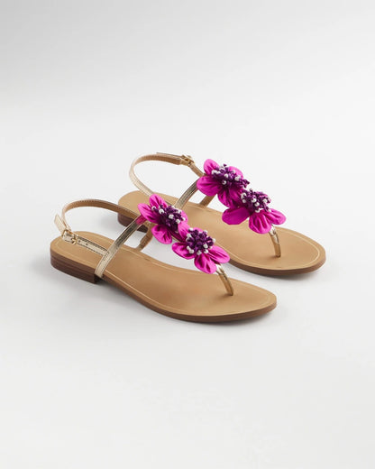 Chico's Women | Sunset Flower Sandal PINK