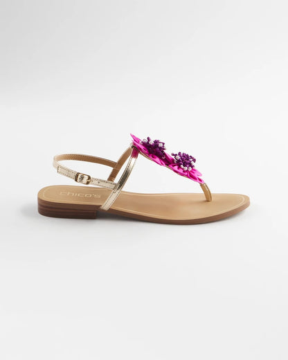 Chico's Women | Sunset Flower Sandal PINK