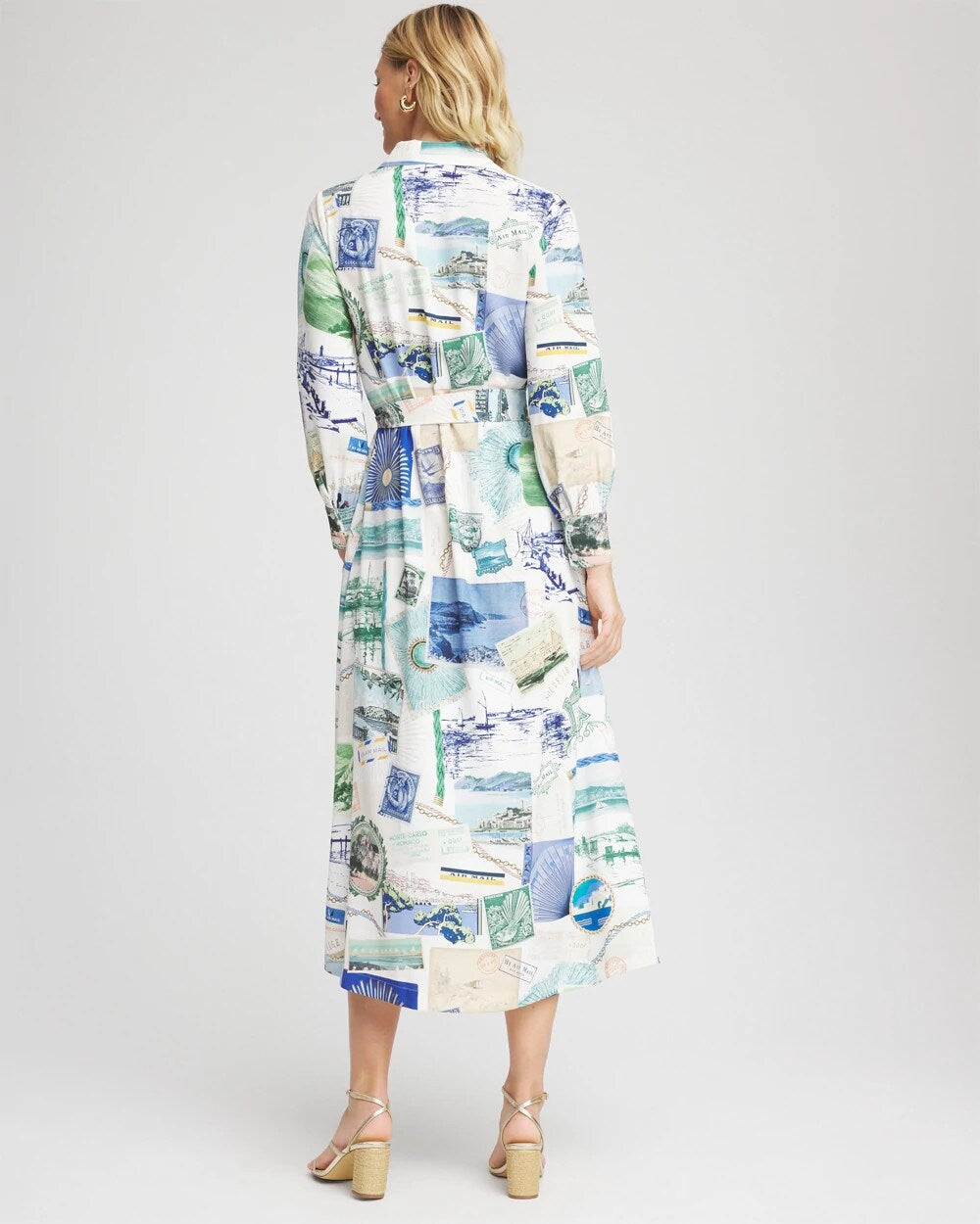 Chico's Women | Port Call Maxi Shirtdress ECRU
