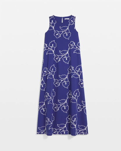 Chico's Women | Embroidered Sleeveless Maxi Dress BLUE CASA