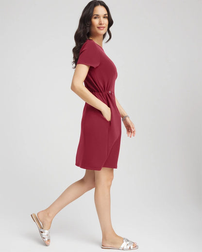Chico's Women | Zenergy® Bungee-Waist Dress RUSSET RED