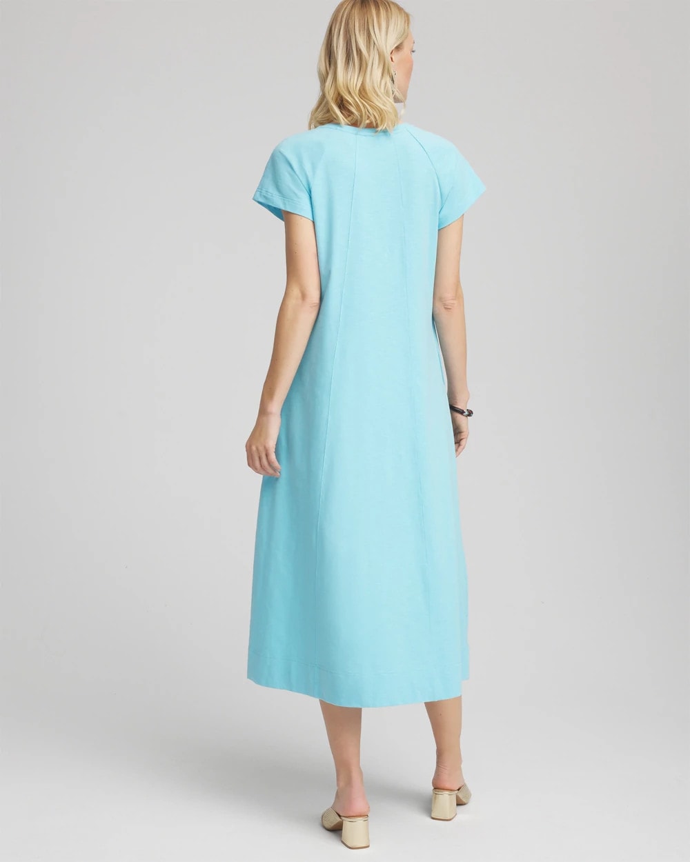 Chico's Women | Short-Sleeved Maxi Dress PARADISO BLUE