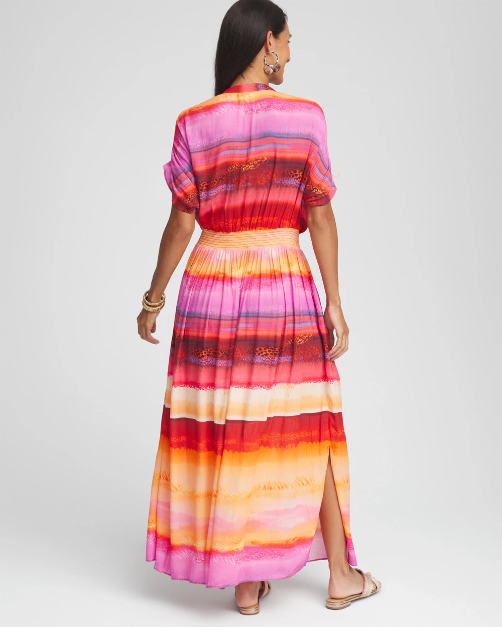 Chico's Women | Rio Sunset Maxi Dress RED GLOW