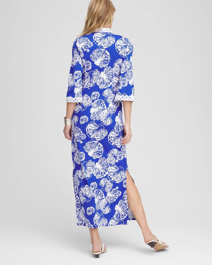 Chico's Women | Shell Story Maxi Dress RICH COBALT