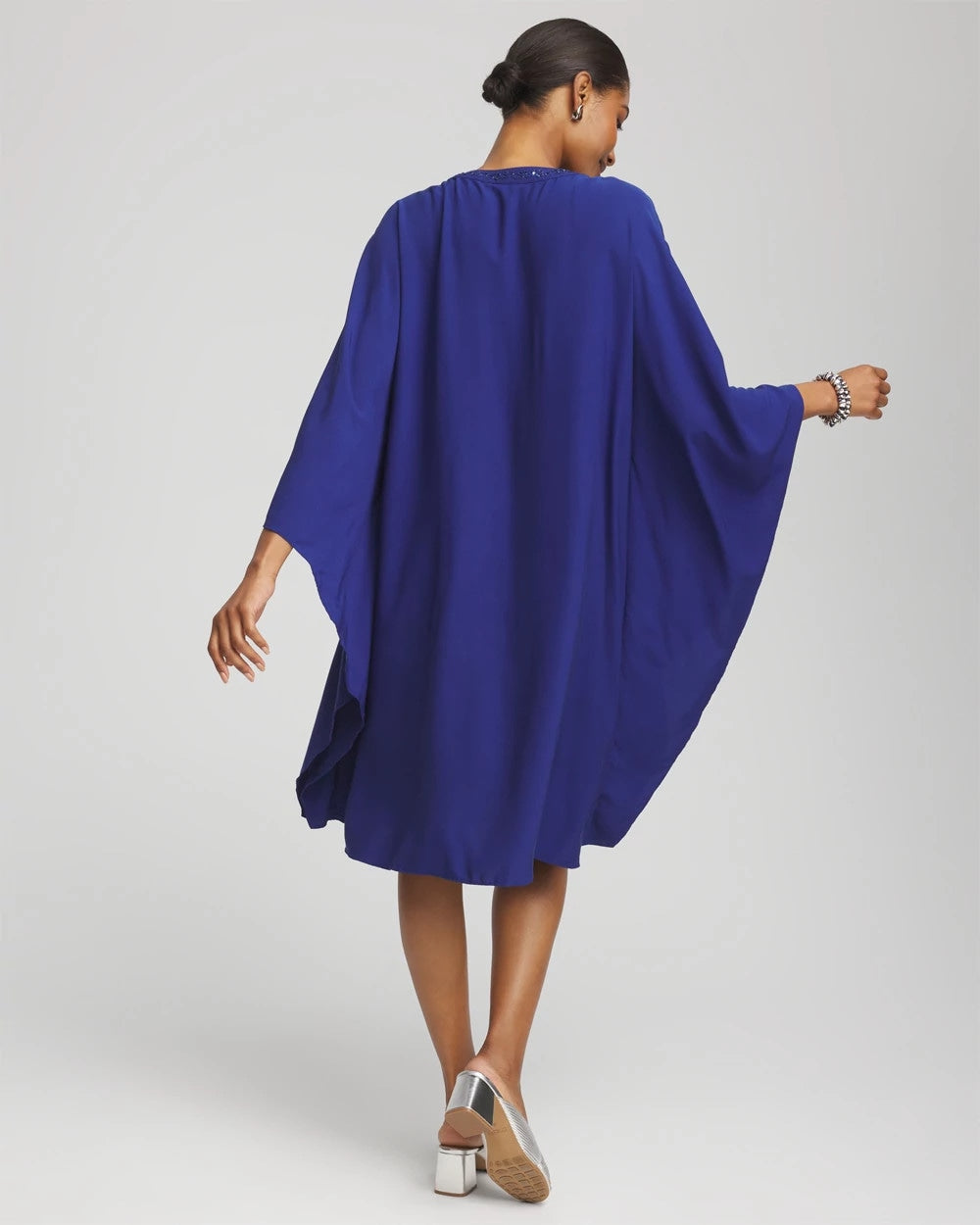 Chico's Women | Embellished Kaftan Dress BLUE CASA