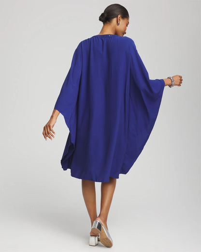 Chico's Women | Embellished Kaftan Dress BLUE CASA