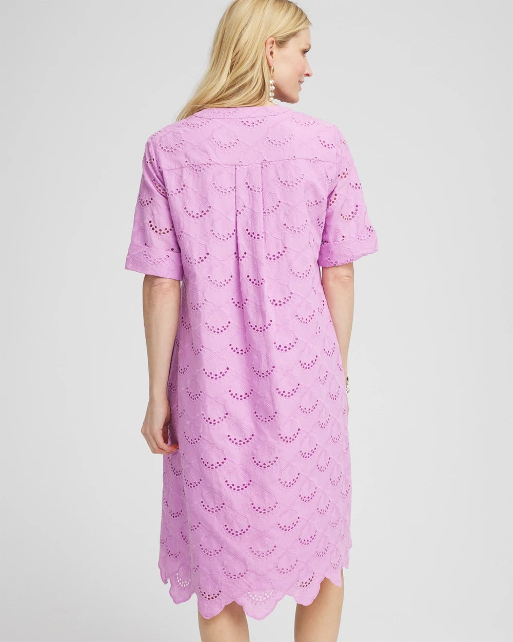 Chico's Women | Eyelet Popover Dress LAVENDER SKIES