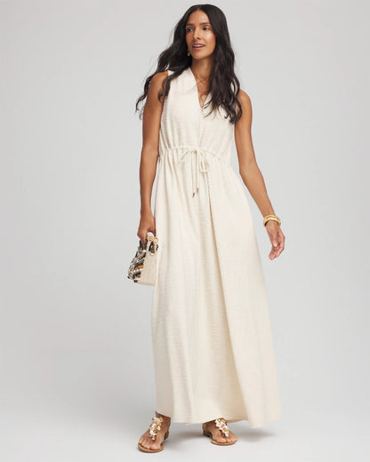 Chico's Women | Sleeveless Tweed Maxi Dress