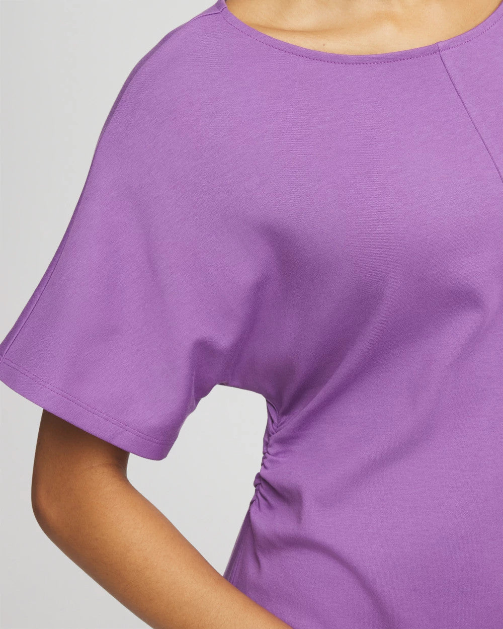 Chico's Women | Fit and Flare Cinched Waist Dress PLUM SHADE