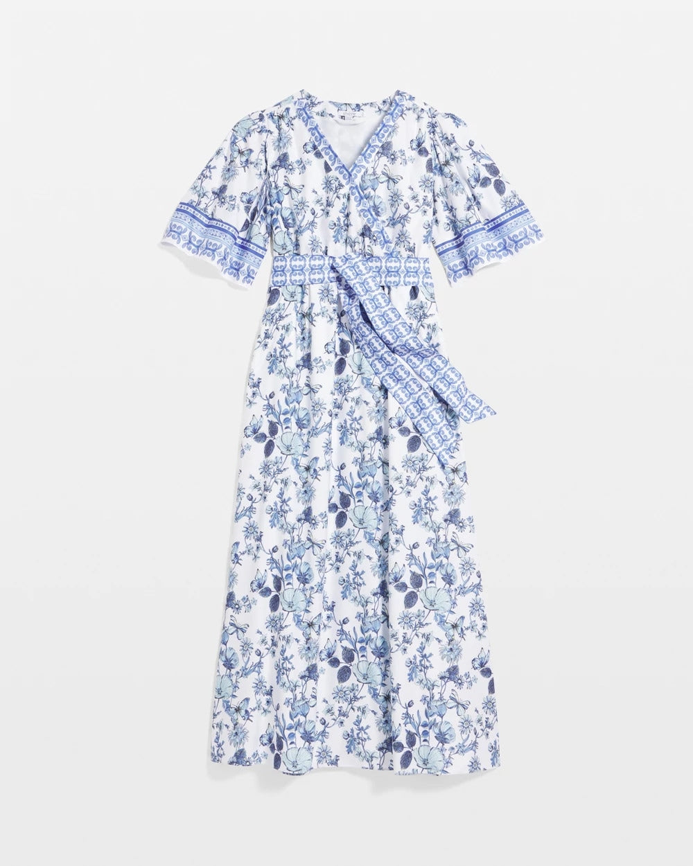 Chico's Women | Surplice Matte Satin Maxi Dress ALABASTER