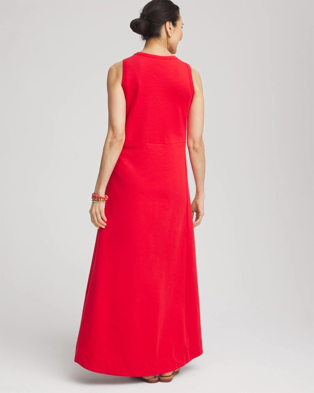 Chico's Women | Sleeveless Midi Tank Dress RED GLOW
