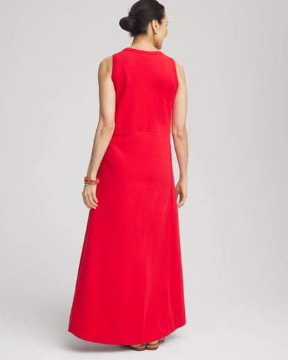 Chico's Women | Sleeveless Midi Tank Dress RED GLOW