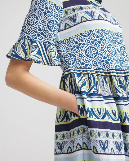 Chico's Women | Flutter-Sleeved Maxi Dress SEAPORT BLUE
