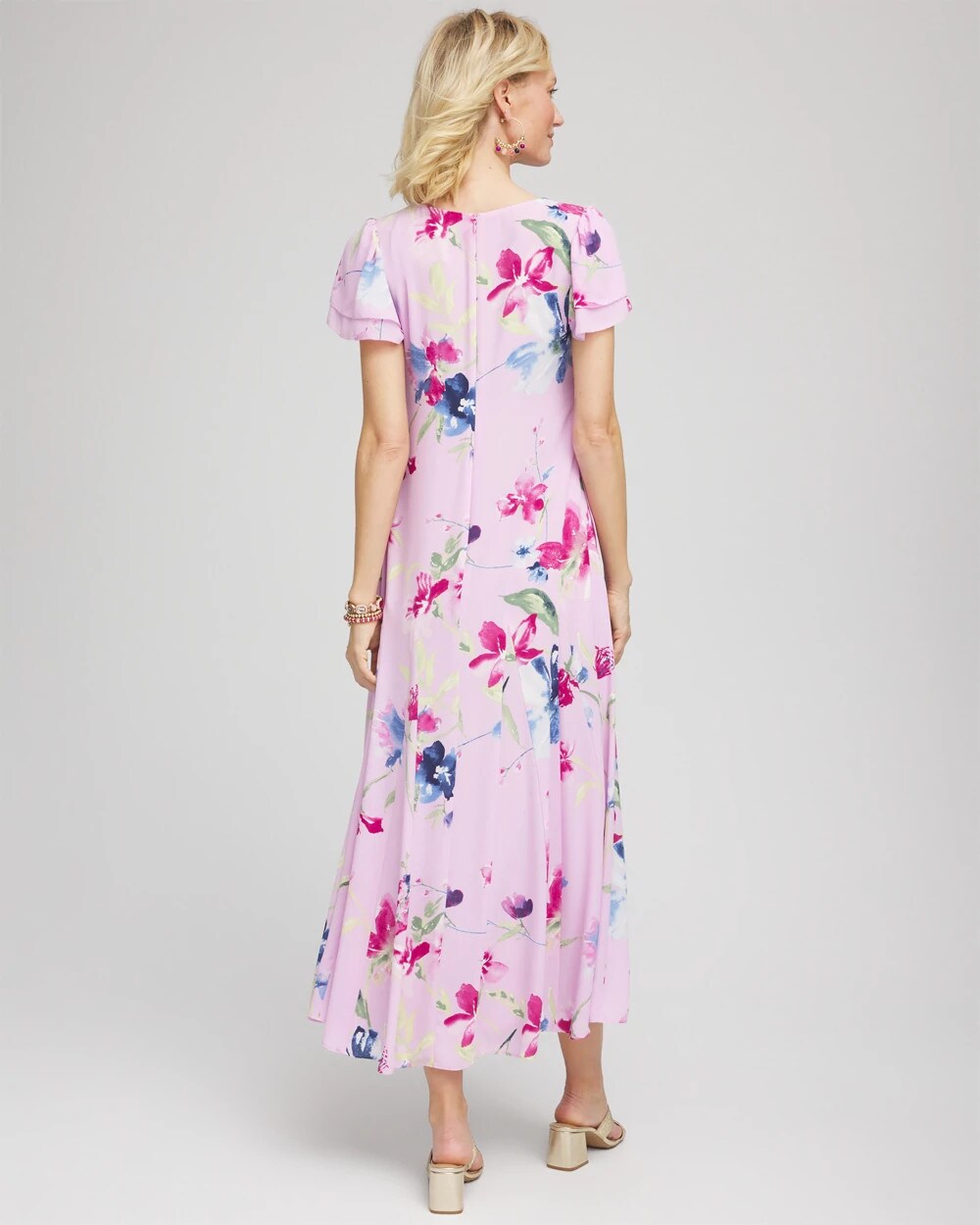 Chico's Women | Crepe V-Neck Maxi Dress LAVENDER