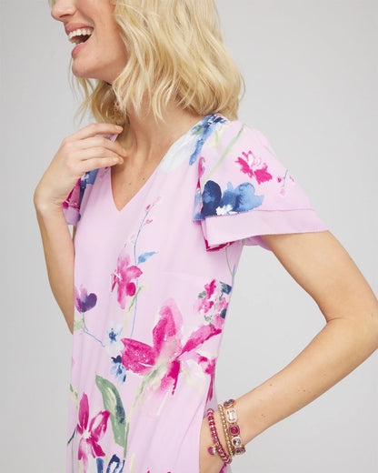 Chico's Women | Crepe V-Neck Maxi Dress LAVENDER