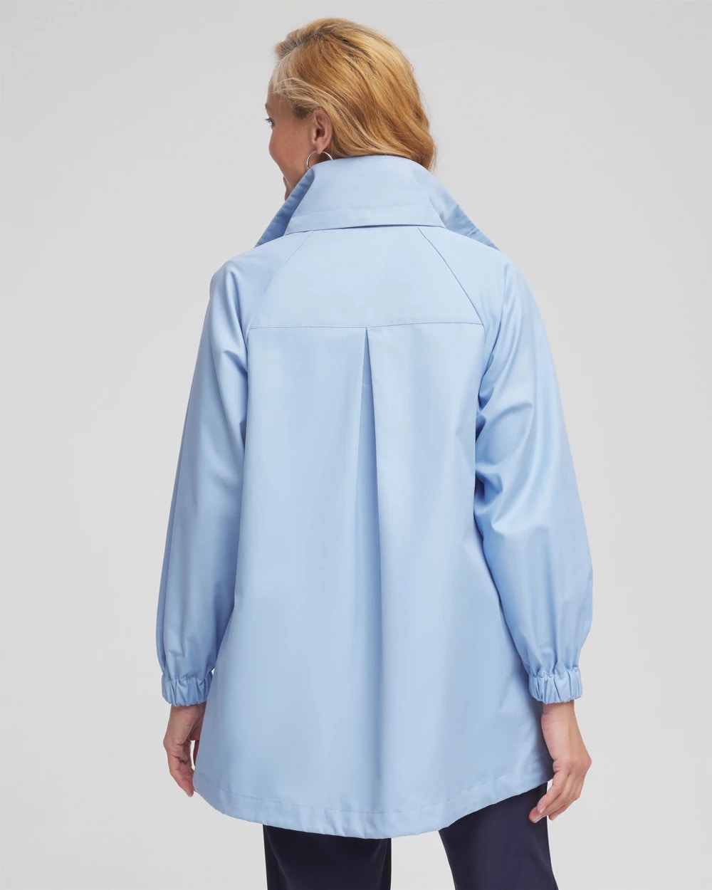 Chico's Women | Zenergy® Twill Rain Jacket CRYSTAL TOPAZ