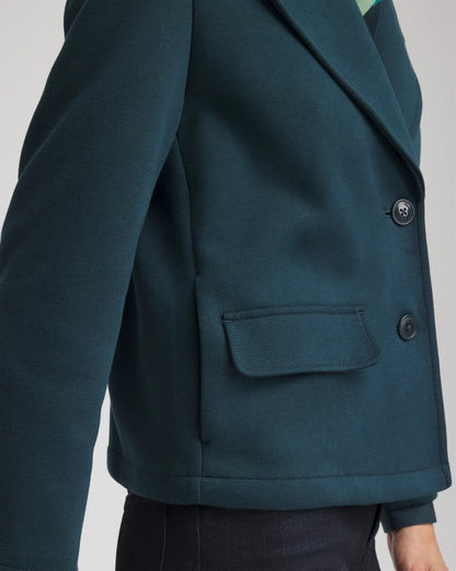 Chico's Women | Plush Knit Blazer TEAL SHADOW