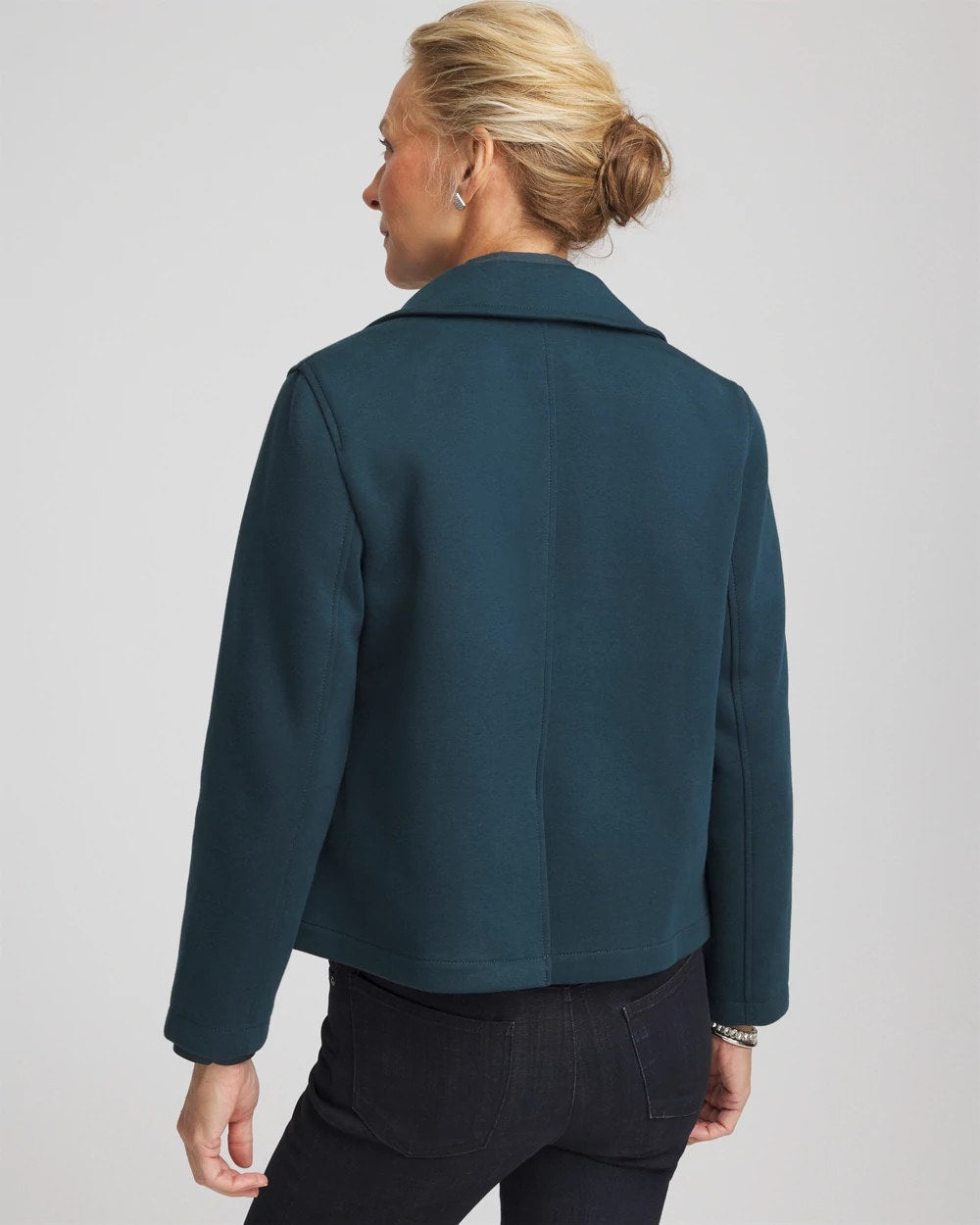 Chico's Women | Plush Knit Blazer TEAL SHADOW