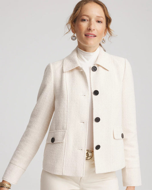 Chico's Women | Bouclé Chore Jacket ENGLISH CREAM