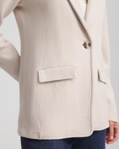 Chico's Women | Single-Breasted Sweater Blazer SMOKEY TAUPE