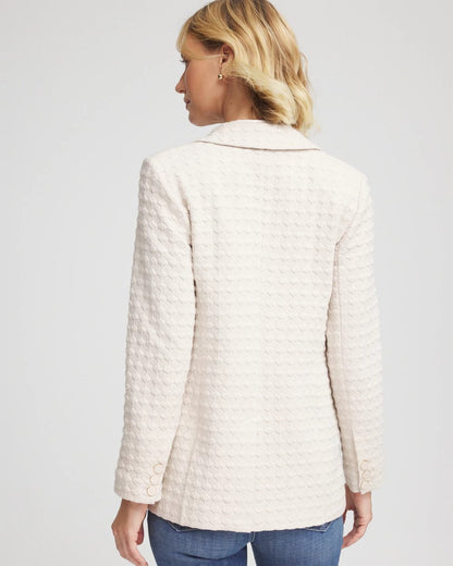 Chico's Women | Textured Knit Blazer SMOKEY TAUPE