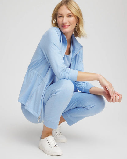 Chico's Women | Zenergy® Cloud Mockneck Jacket CRYSTAL TOPAZ