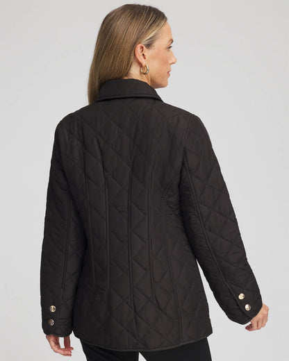 Chico's Women | Quilted Barn Jacket BLACK