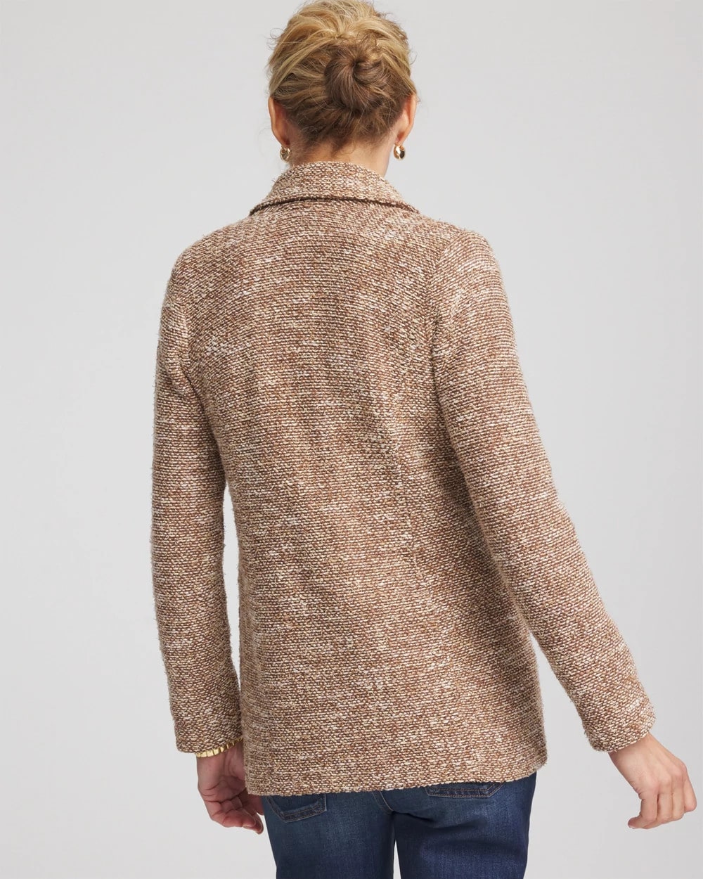 Chico's Women | Tweed Double-Breasted Blazer CAFE AROMA