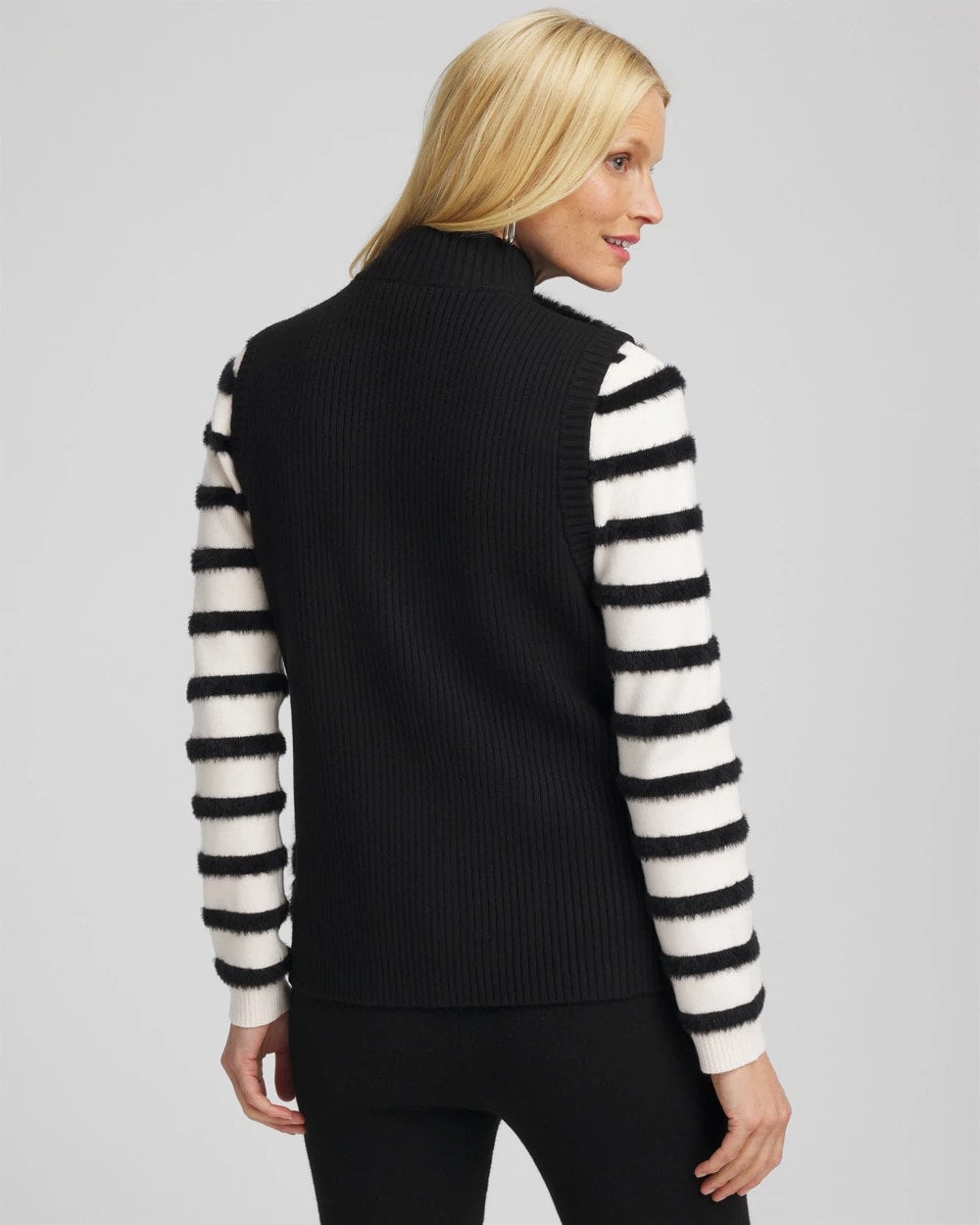 Chico's Women | Zenergy® Luxe Faux Fur Vest BLACK