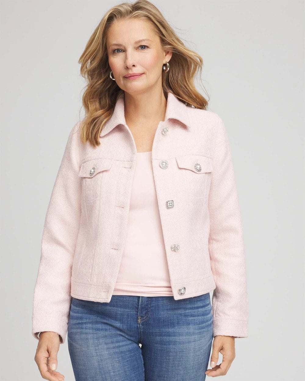Chico's Women | Boucle Casual Jacket BLUSHED