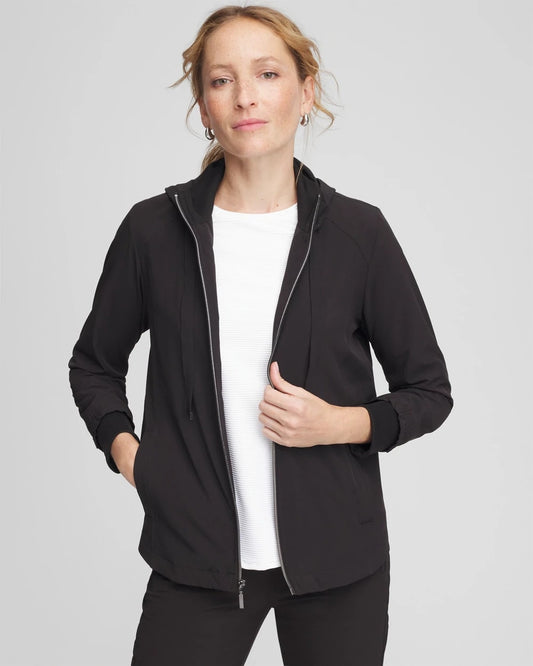 Chico's Women | Zenergy® UPF Rib Mix Jacket BLACK