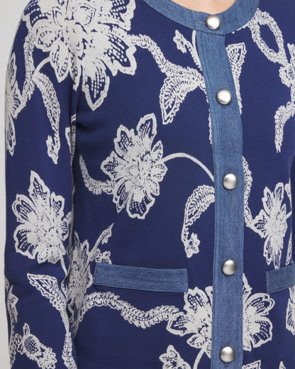 Chico's Women | Floral Lady Jacket DUSKY BLUE