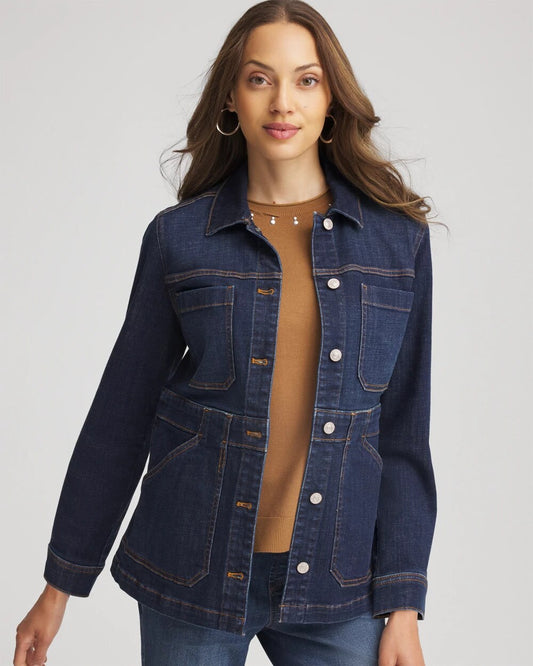 Chico's Women | Denim Field Jacket MORNING STAR INDIGO