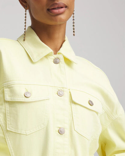 Chico's Women | Relaxed-Fit Denim Jacket BRIGHT YELLOW