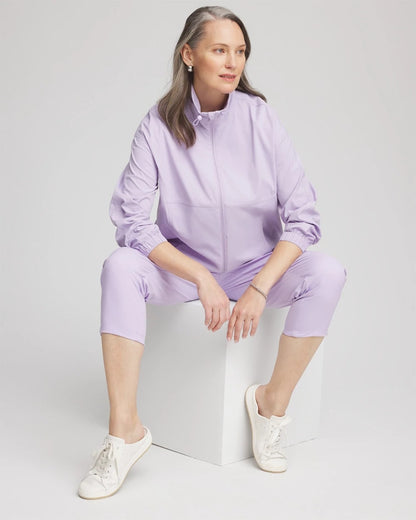 Chico's Women | Zenergy® UPF Striped Jacket VIOLET AURA