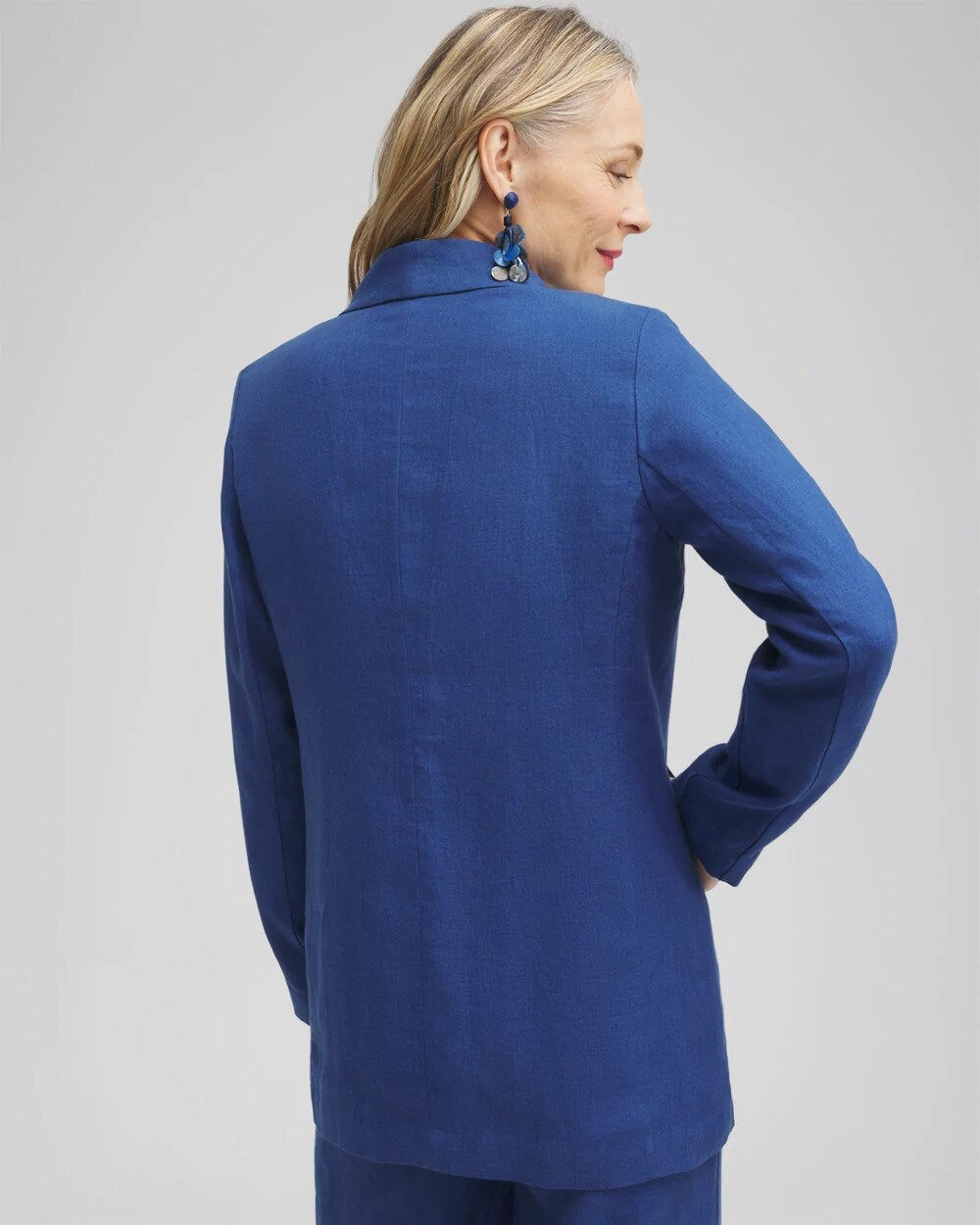 Chico's Women | Linen Blazer NAVAL INDIGO
