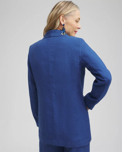 Chico's Women | Linen Blazer NAVAL INDIGO