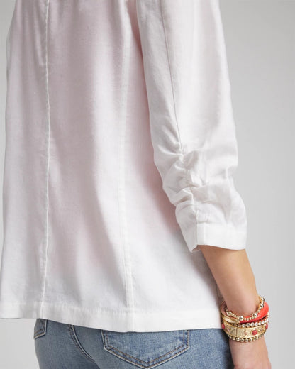 Chico's Women | Linen Stretch Blazer ALABASTER