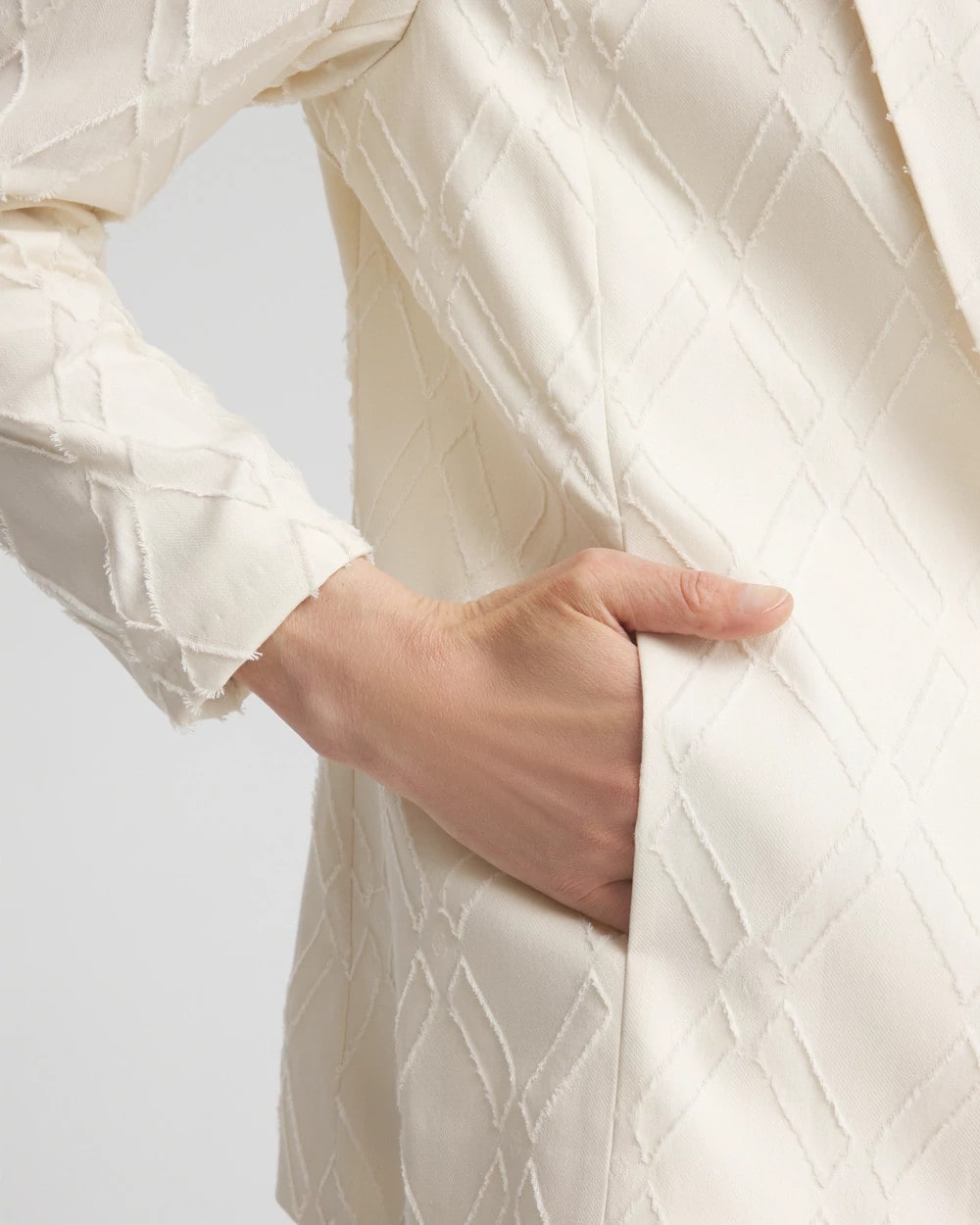 Chico's Women | Textured Blazer NATURAL CREAM