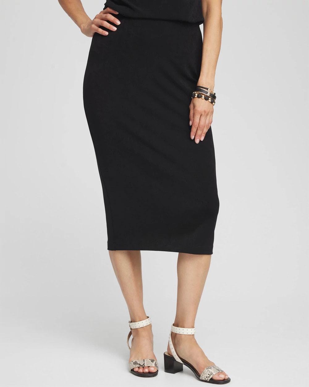 Chico's Women | Travelers™ No Tummy Skirt TRAVELERS BLACK