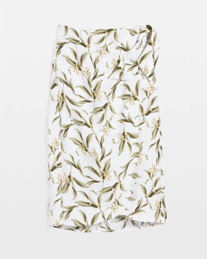 Chico's Women | Linen Midi Wrap Skirt ALABASTER
