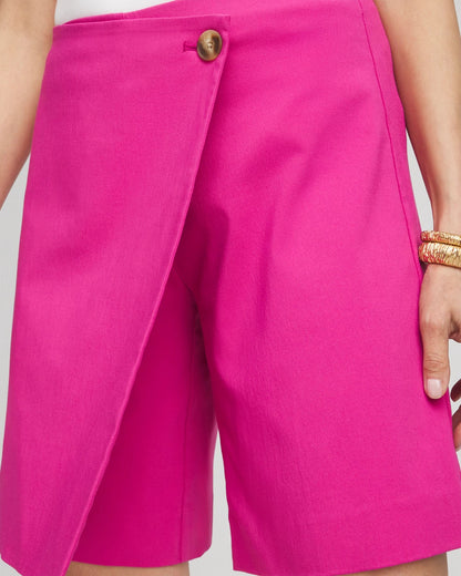 Chico's Women | Brigitte™ Pull-On Asymmetrical Wrap Skort CRUSHED BERRIES
